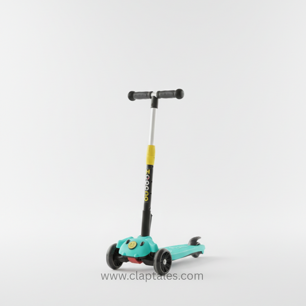 CLAPTALES 3 wheel kick scooter for kids with adjustable height
