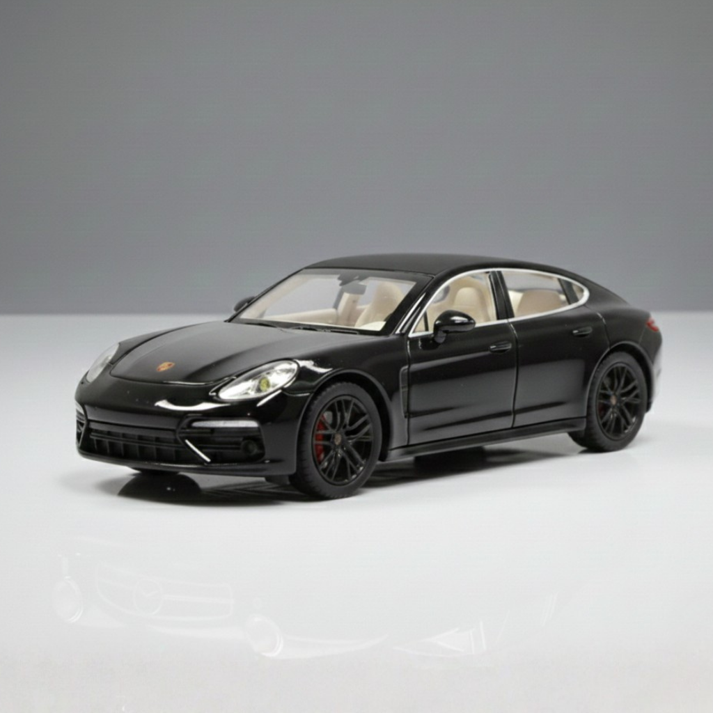 Claptales die-cast luxury car 1:24 scale alloy model in white with light and sound