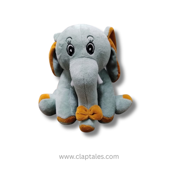 Cute elephant plush toy – adorable grey soft stuffed elephant for kids
