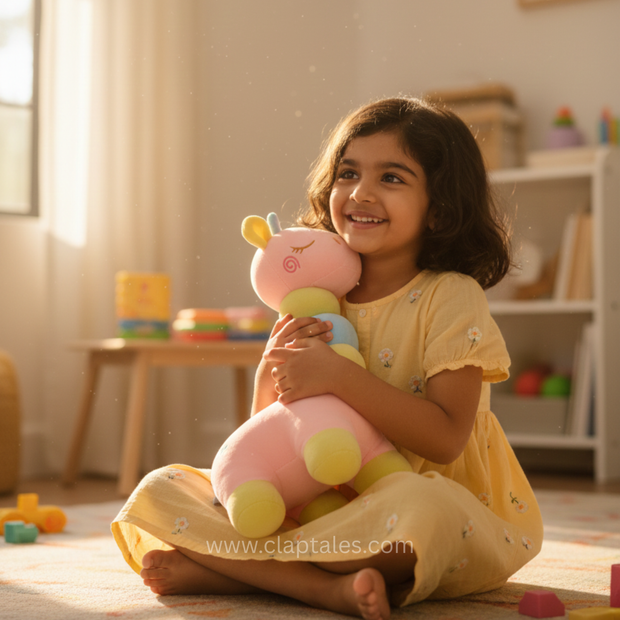 Cute giraffe soft toy stuffed animal for babies