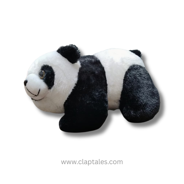 Cute panda plush toy for kids – adorable black and white soft stuffed panda
