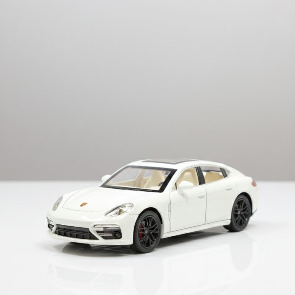 Front view of Claptales die-cast luxury car with realistic detailing