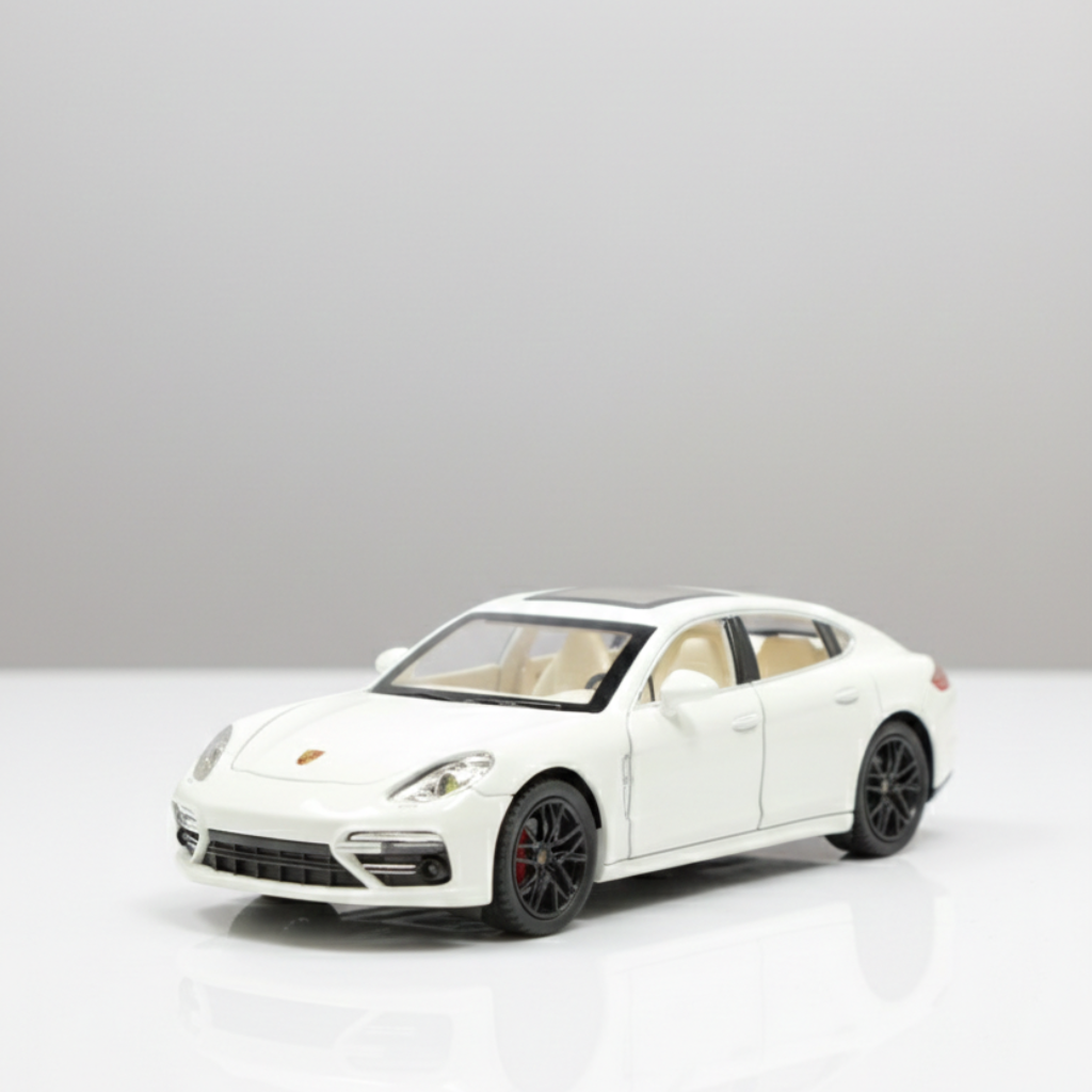 Front view of Claptales die-cast luxury car with realistic detailing