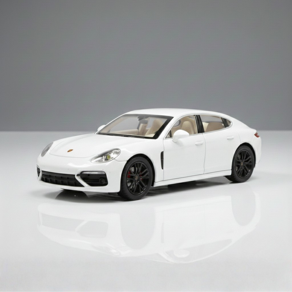 Front view of Claptales die-cast luxury car with realistic detailing
