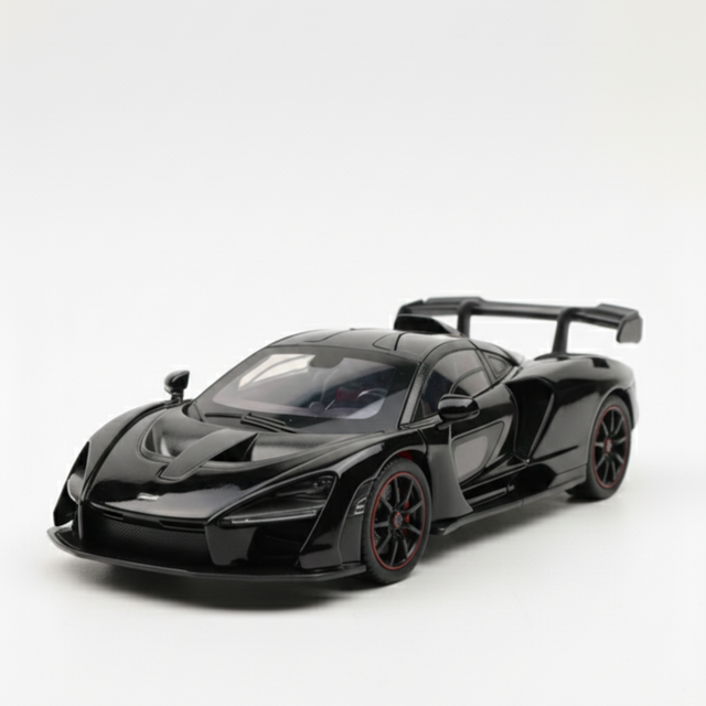 Claptales white/black die-cast sports car 1:24 scale