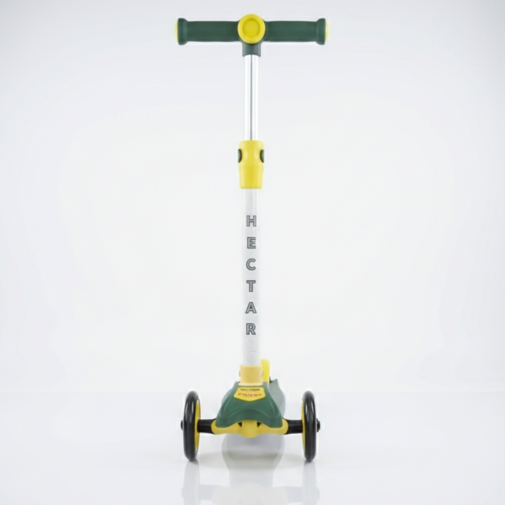 Side view of electric kick scooter for adults lightweight commuter design