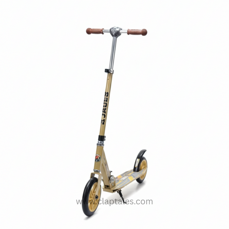 Foldable 2 wheel kick scooter for teens and adults with adjustable handle