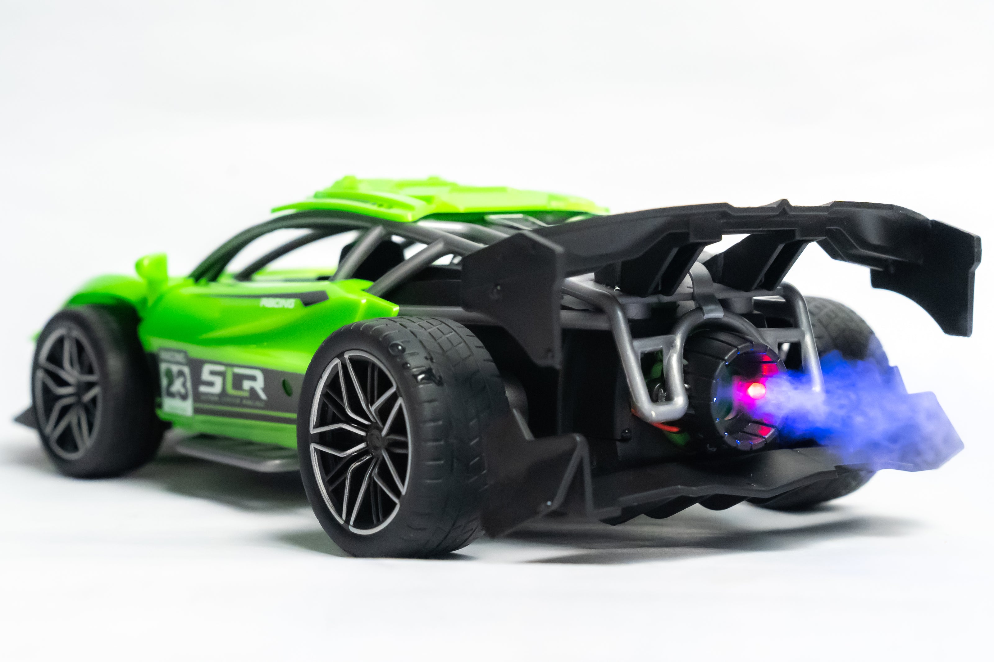 Green RC car remote control drift car for kids
