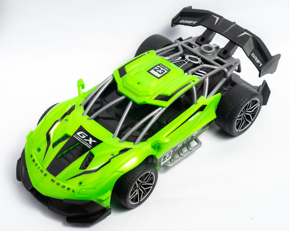 RC car drift racing smoke effect high speed