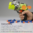 Kids playing with soft bullet toy gun indoor shooting game

