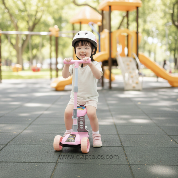 3 wheel kids scooter with adjustable seat for toddlers