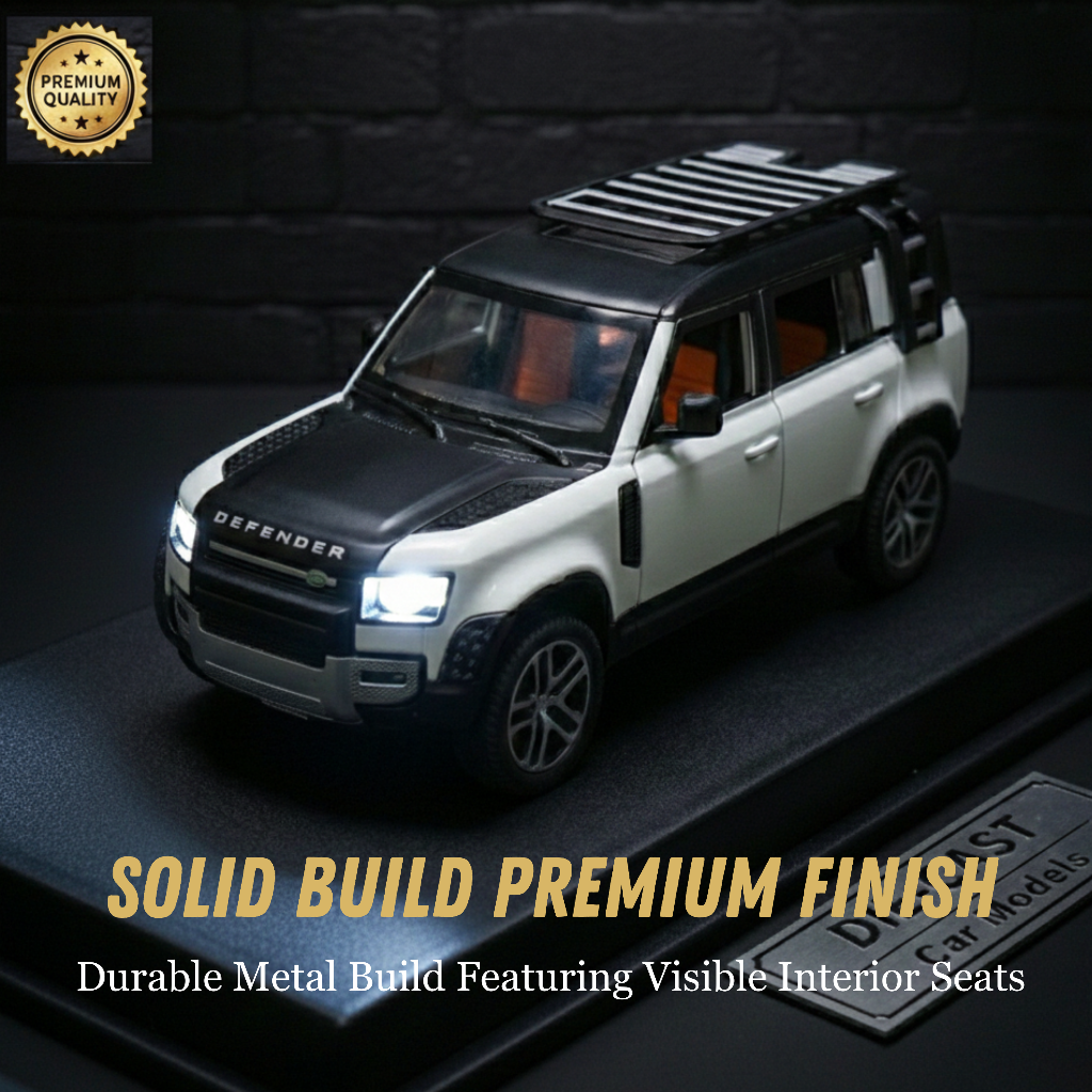 Land Rover Defender diecast model rear view