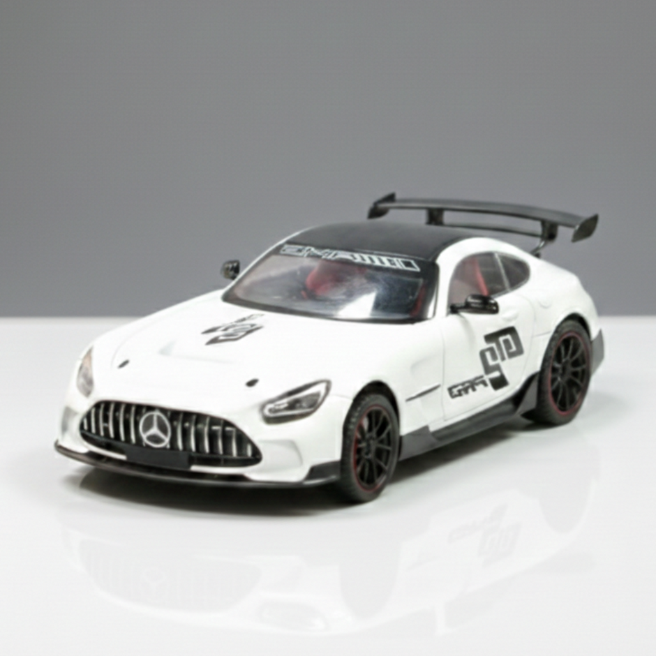 white_luxury_sports_coupe_die_cast_model_car_front_vie