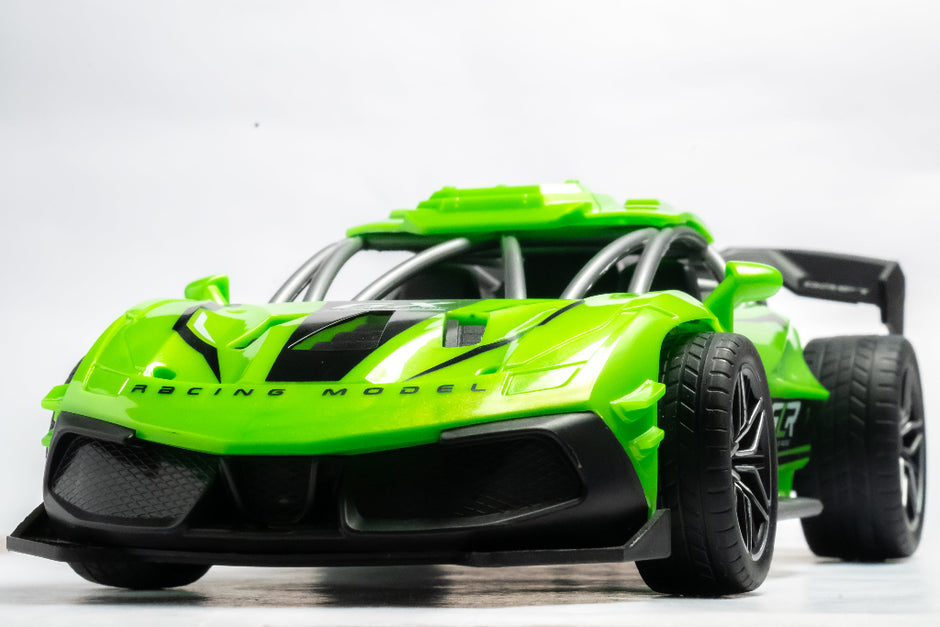 RC car drift racing smoke effect high speed