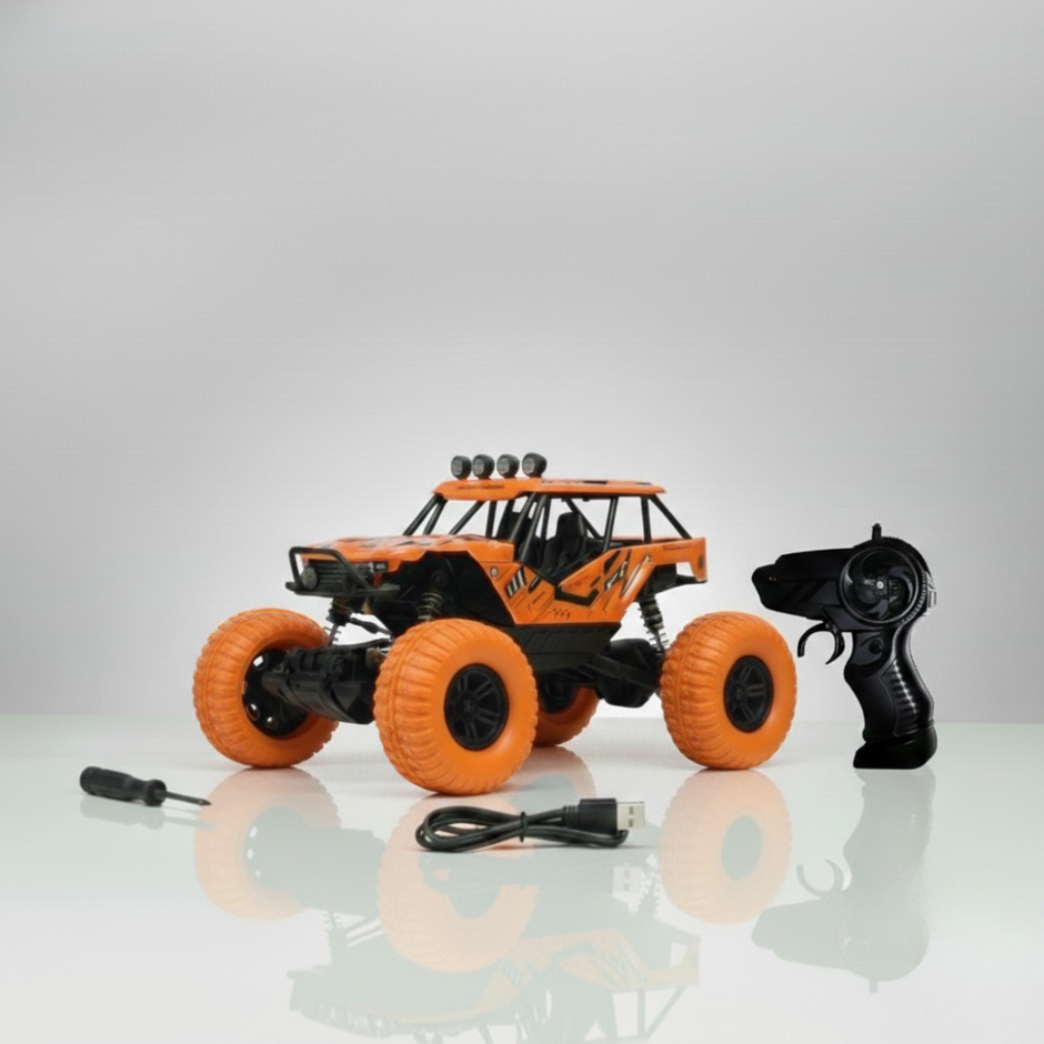 High speed 4X motor RC drift car showing fast racing performance for kids
