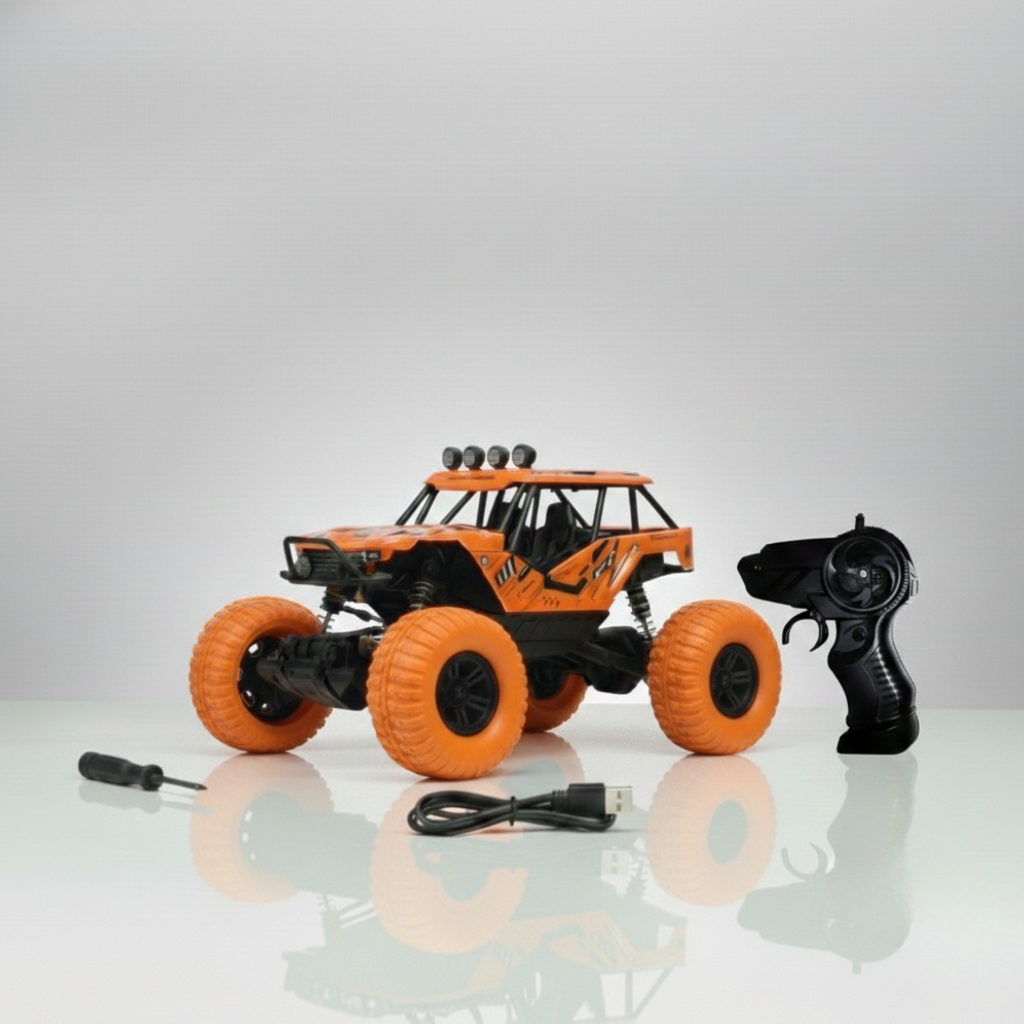 High speed 4X motor RC drift car showing fast racing performance for kids