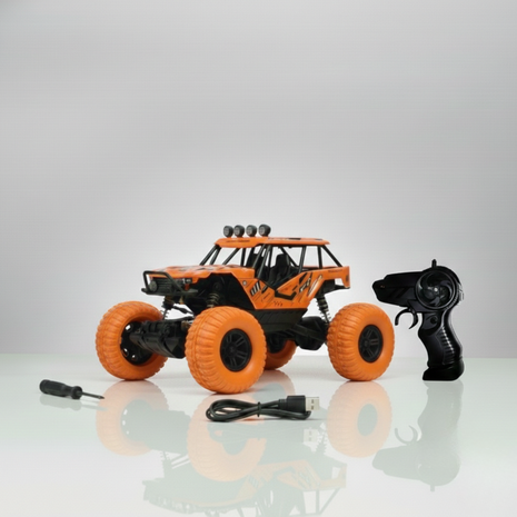 High speed 4X motor RC drift car showing fast racing performance for kids