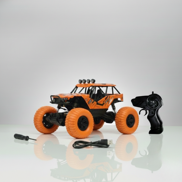 High speed 4X motor RC drift car showing fast racing performance for kids