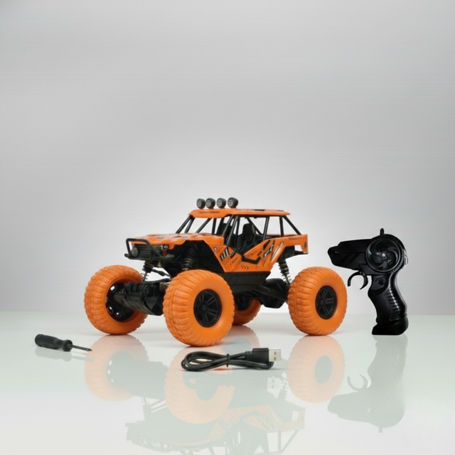 High speed 4X motor RC drift car showing fast racing performance for kids