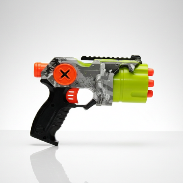 Soft bullet toy gun for kids with 9 foam bullets safe shooting toy
