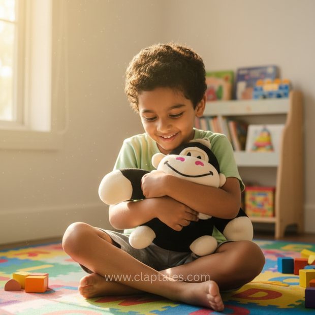 Soft gorilla plush toy for babies and toddlers skin friendly stuffed animal